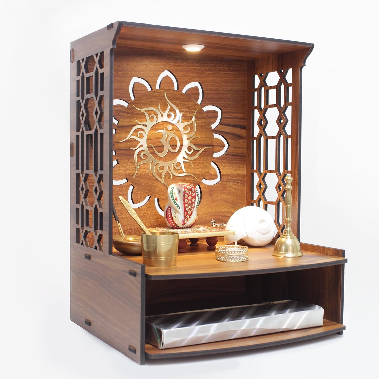 wooden pooja stand